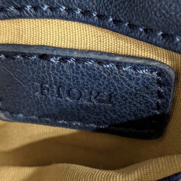 Women's Fiore hand bag Navy Blue and Gold - Picture 6 of 7